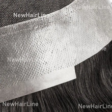 Load image into Gallery viewer, Lace Center With Thin SKin Poly Around Stock Hair System New-Hair-Line