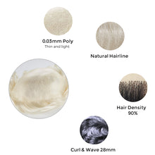 Load image into Gallery viewer, 0.03mm Super Thin Skin Stock Hair Systme For Men New-Hair-Line
