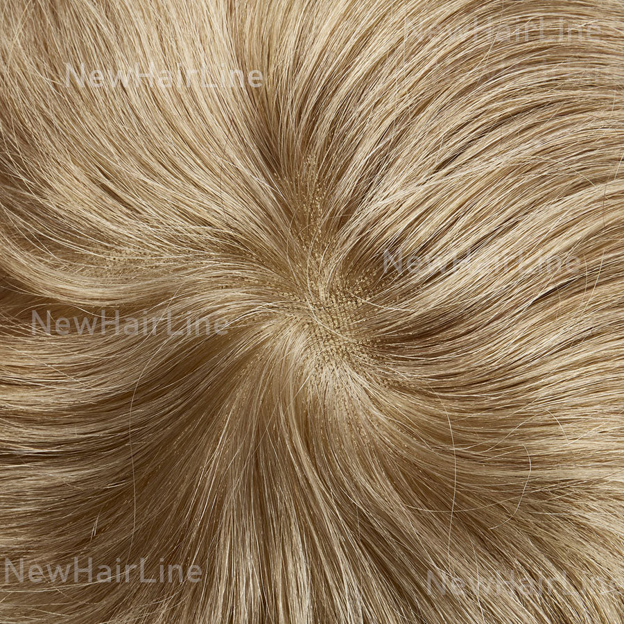 French Lace And Poly Back Hair System New-Hair-Line