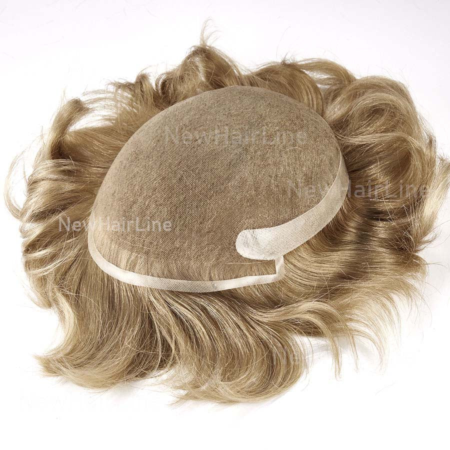 French Lace And Poly Back Hair System New-Hair-Line