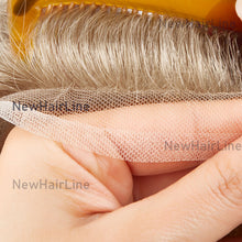 Load image into Gallery viewer, French Lace And Poly Back Hair System New-Hair-Line