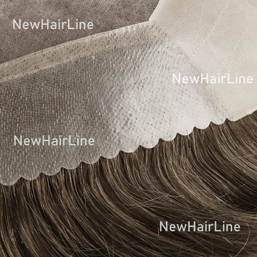 Mono Top With Poly Durable Hair Replacement New-Hair-Line