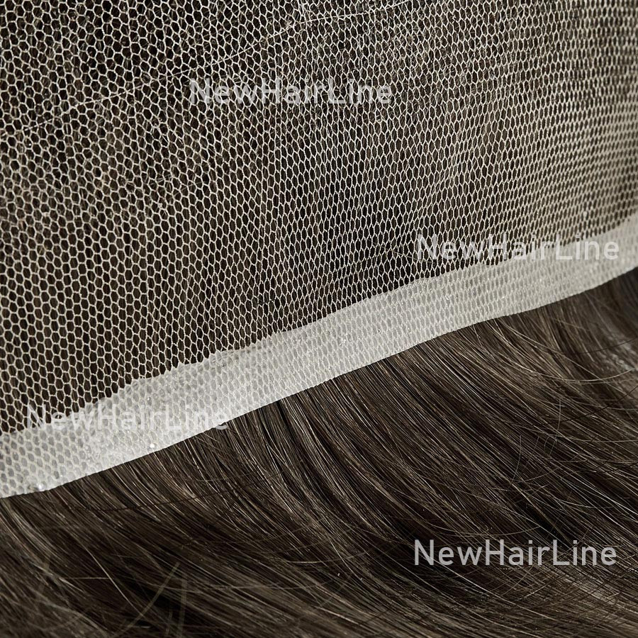 Full French Lace Stock Hair System for Man New-Hair-Line