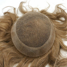 Load image into Gallery viewer, Real Human Hair French Lace Hair Replacement System with Wide Poly Around New-Hair-Line