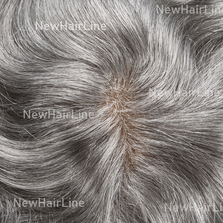 0.08mm Full Transparent Skin Poly Stock Hair Replacement System For Men New-Hair-Line