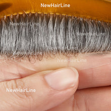Load image into Gallery viewer, 0.08mm Full Transparent Skin Poly Stock Hair Replacement System For Men New-Hair-Line