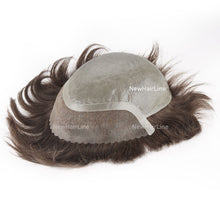 Load image into Gallery viewer, Skin PU Base Toupee Lace Frontal Hair System New-Hair-Line