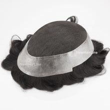 Load image into Gallery viewer, Thin PU Skin with French lace in Middle Toupee For Men New-Hair-Line
