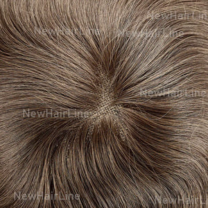 Fine Mono Base Center With Poly Perimeter Stock Hair System New-Hair-Line