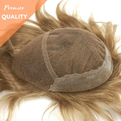 French Lace Hairpiece Closure Down Hair Replacement Systems New-Hair-Line