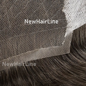 Lace Front Base With Ploy Back Stock Hair Replacement New-Hair-Line