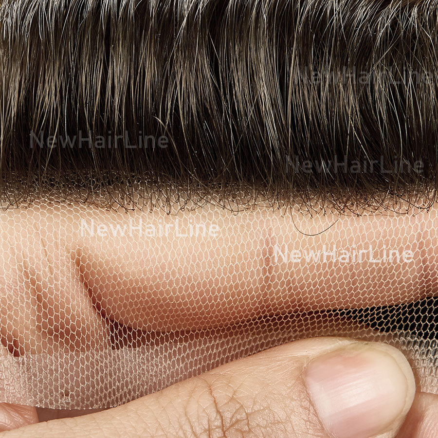 Full French Lace Stock Hair System for Man New-Hair-Line