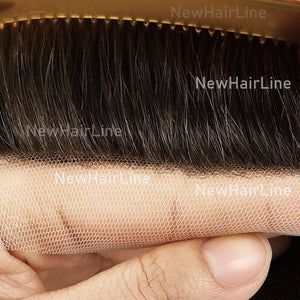 Full Swiss Lace Stock Hair Replacement New-Hair-Line