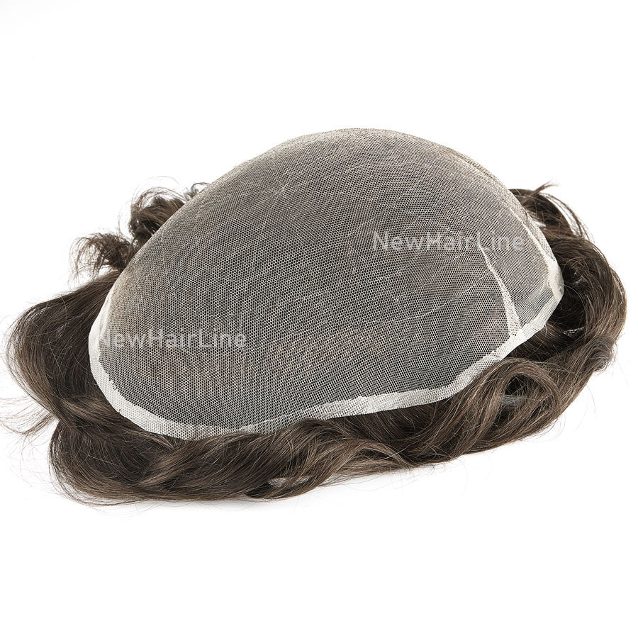 Full Swiss Lace Stock Hair Replacement New-Hair-Line