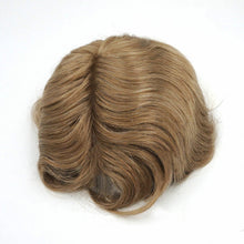 Load image into Gallery viewer, Real Human Hair French Lace Hair Replacement System with Wide Poly Around New-Hair-Line
