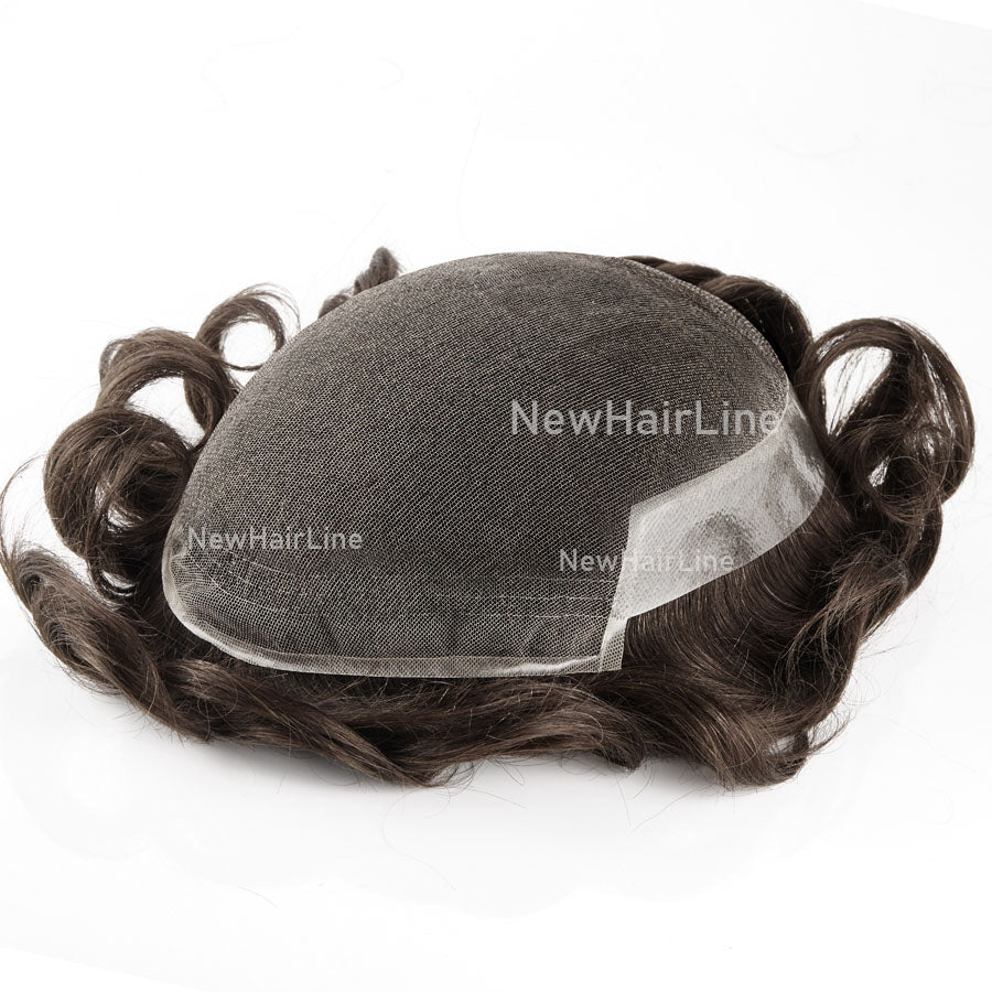 Lace Base With Poly Coated Perimeter Around Hair System New-Hair-Line