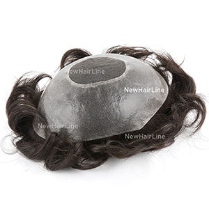 Poly Around Lace In Crown Hair System New-Hair-Line