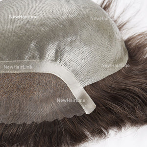 Skin PU Base Toupee Lace Frontal Hair System New-Hair-Line