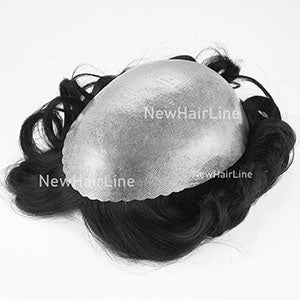 0.12mm V-looped Thick Stock Hair Replacement For Men New-Hair-Line
